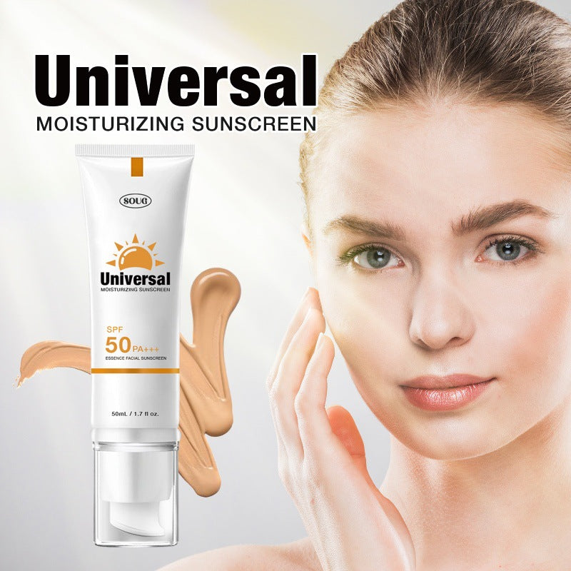 Universal Sunscreen SPF 50 PA, Protector Solar Con Color, Tinted Sunscreen, No Sticky Refreshing Non and Does Not Harm Residue for All Skin Type and UV Defense
