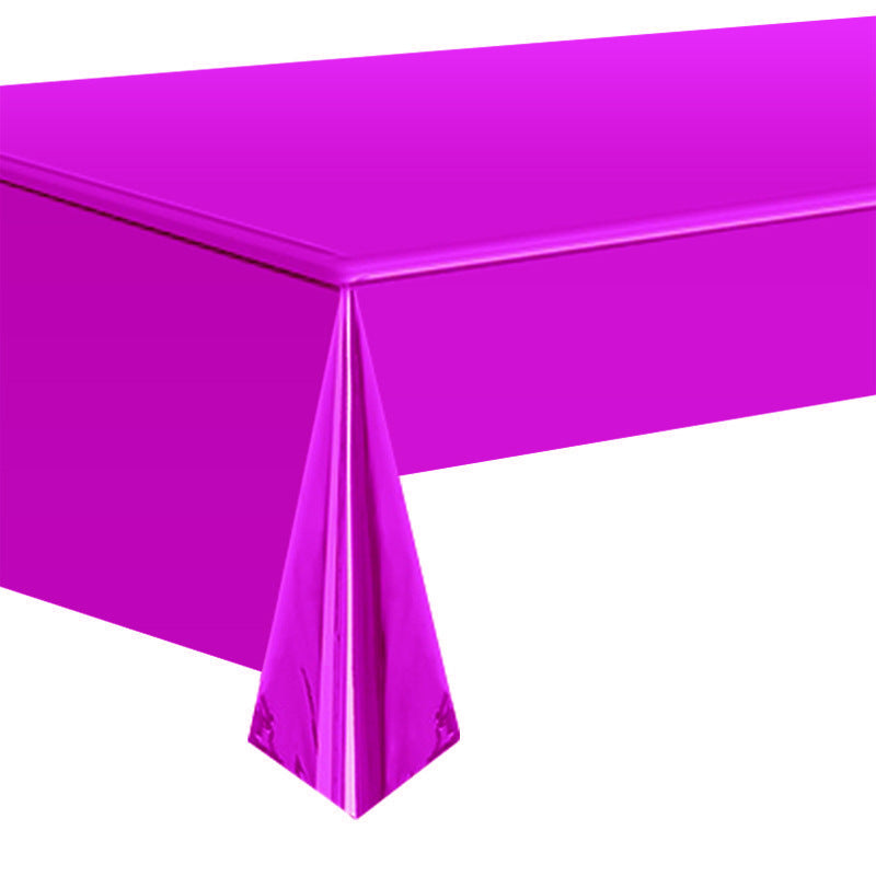 Cartoon Camping Birthday Party Aluminum Film Disposable Tablecloth