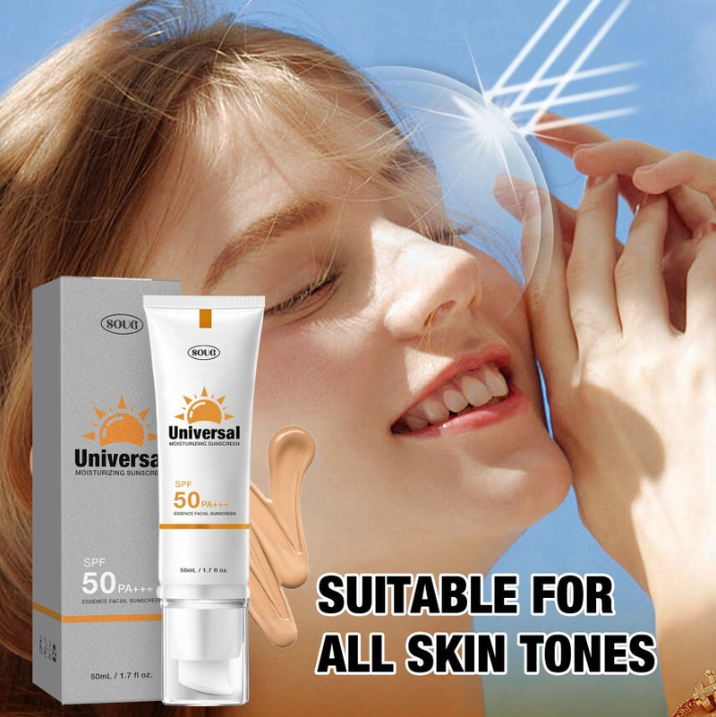 Universal Sunscreen SPF 50 PA, Protector Solar Con Color, Tinted Sunscreen, No Sticky Refreshing Non and Does Not Harm Residue for All Skin Type and UV Defense