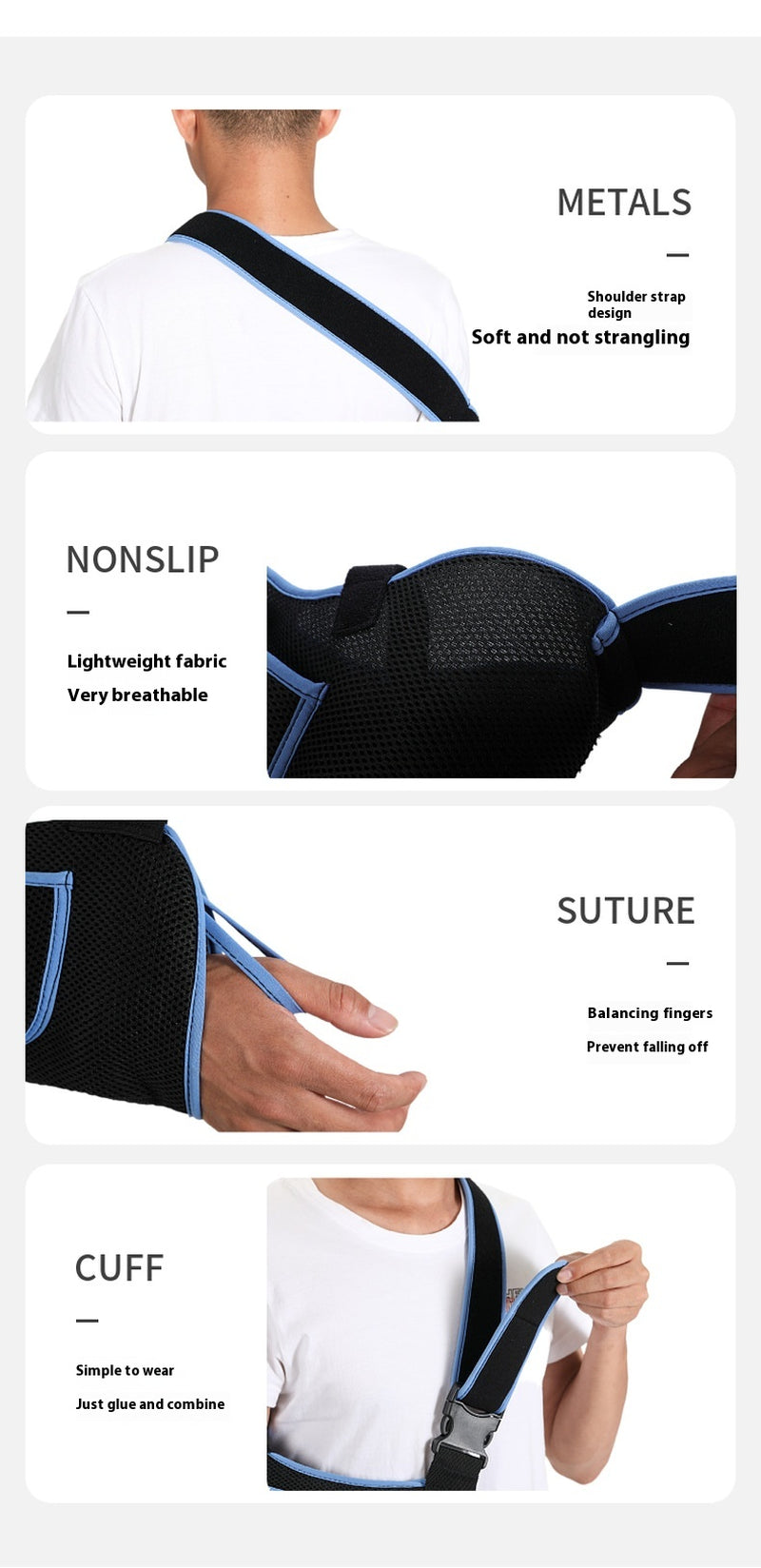 Forearm Protective Gear Wrist Holder Breathable Type Forearm Fixed Sling