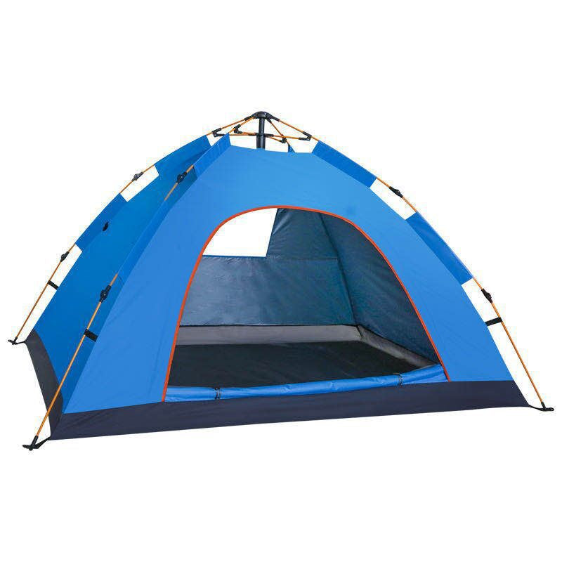 Double Camping Beach Tent Outdoor Thickened Sun Block Rain-Proof One Window Automatic Tent