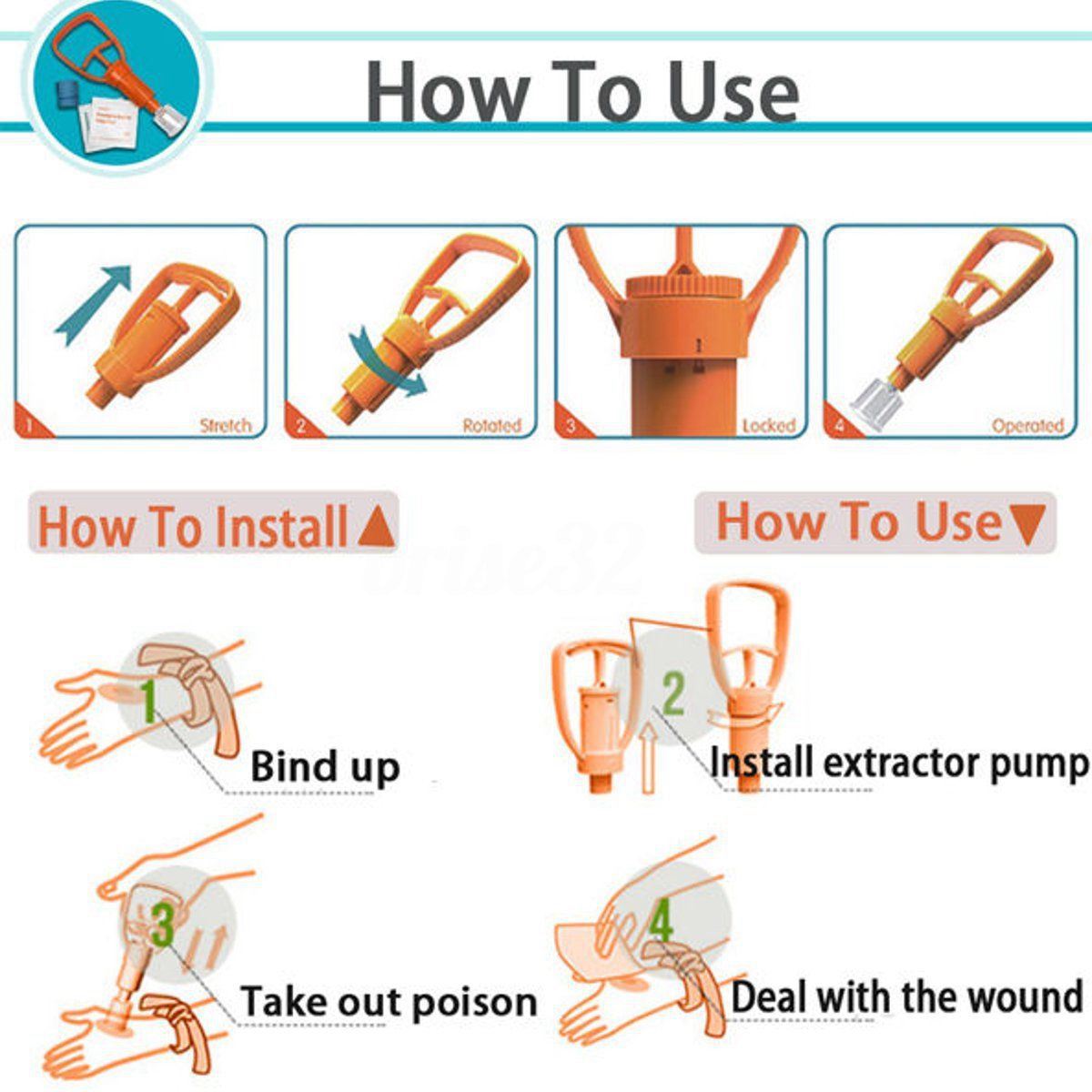 Outdoor Survivor Venom Extractor Kit