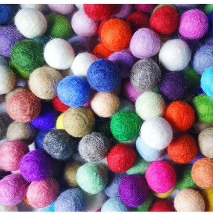 121523Cm Hair Accessories Earrings Accessories Color Wool Felt Ball