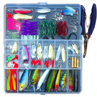 Lure Suit 132 Pieces Suit Multi-Function Full Swimming Layer Lure of Fishing Gear Soft Bait Fishhook