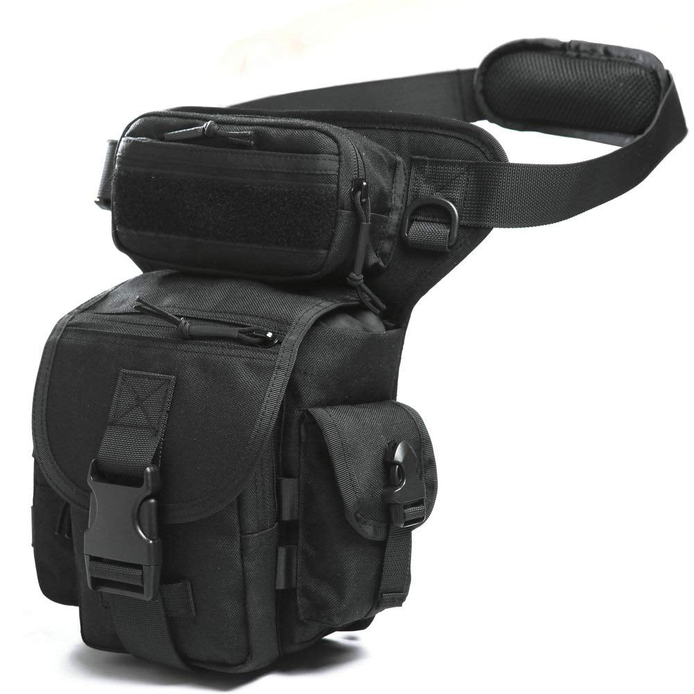 ANTARCTICA Waterproof Military Tactical Drop Leg Pouch Bag Type B Cross over Leg Rig Outdoor Bike Cycling Hiking Thigh Bag