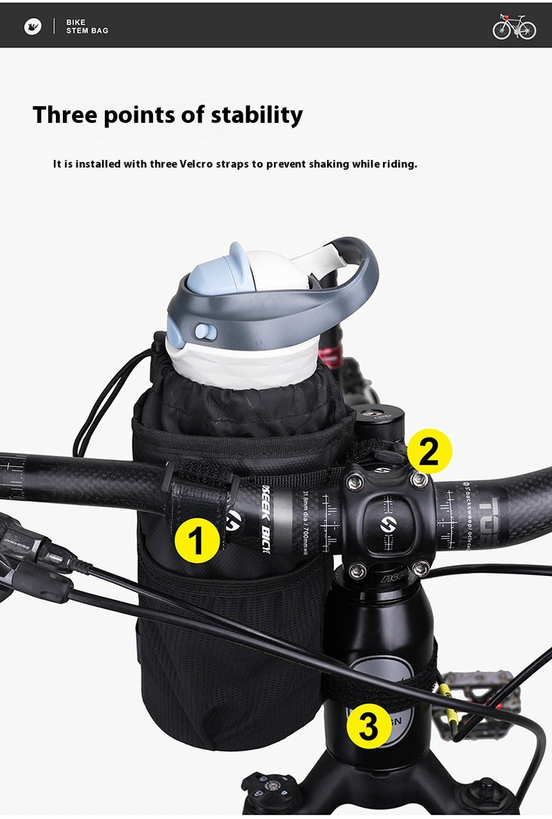 Cycling Kettle Bag Insulated Mountain Bike Handle Bag Portable Bicycle Kettle Kit