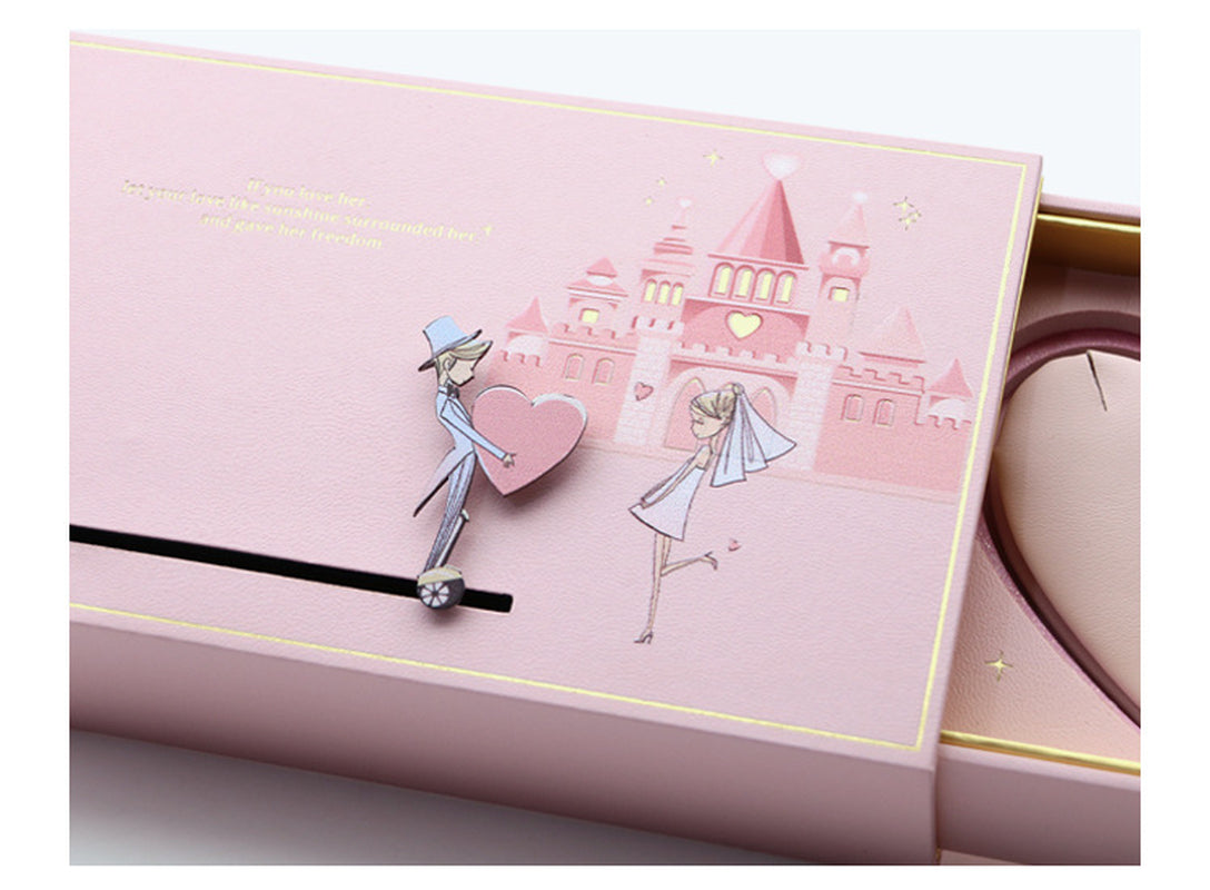 Love Castle Jewellery Box Ring Necklace Box