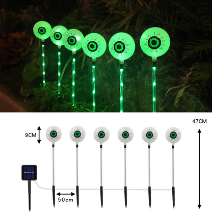 LED Solar Halloween Eyeball Ground Courtyard Decorative Lamp