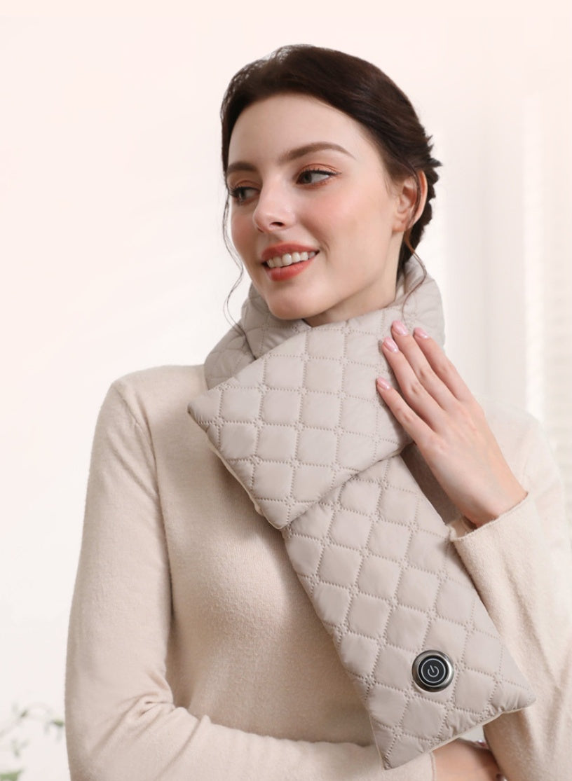 Electric Heating Scarf 3 Gear Heating Pads Outdoor Warm Heated Scarf USB Heater Thermal Shawl Neck Brace Warm Bib for Women Men