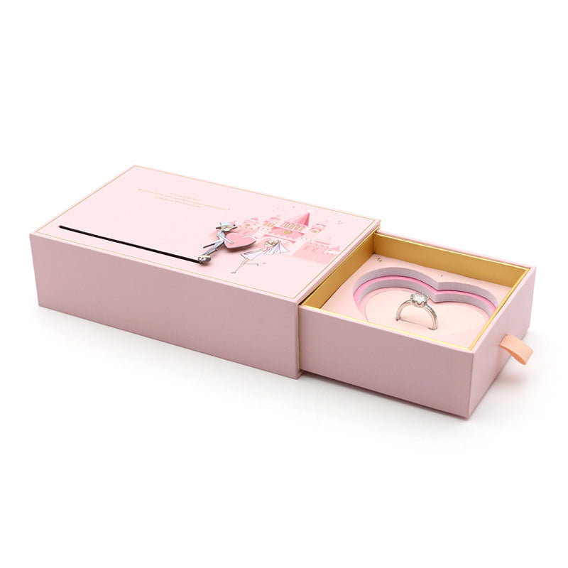 Love Castle Jewellery Box Ring Necklace Box