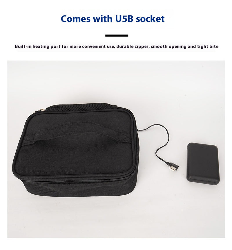 USB Heating Lunch Outdoor Bento Thermal Bag Convenient and Easy to Carry