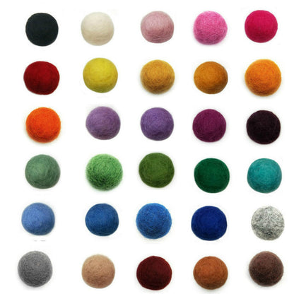 121523Cm Hair Accessories Earrings Accessories Color Wool Felt Ball