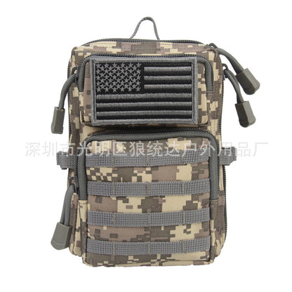 EDC Tactical Crossbody Waist Bag Mini Small Storage Bag Outdoor Accessories Waist Bag Tactical Pannier Bag Camouflage Bag Pannier Bag