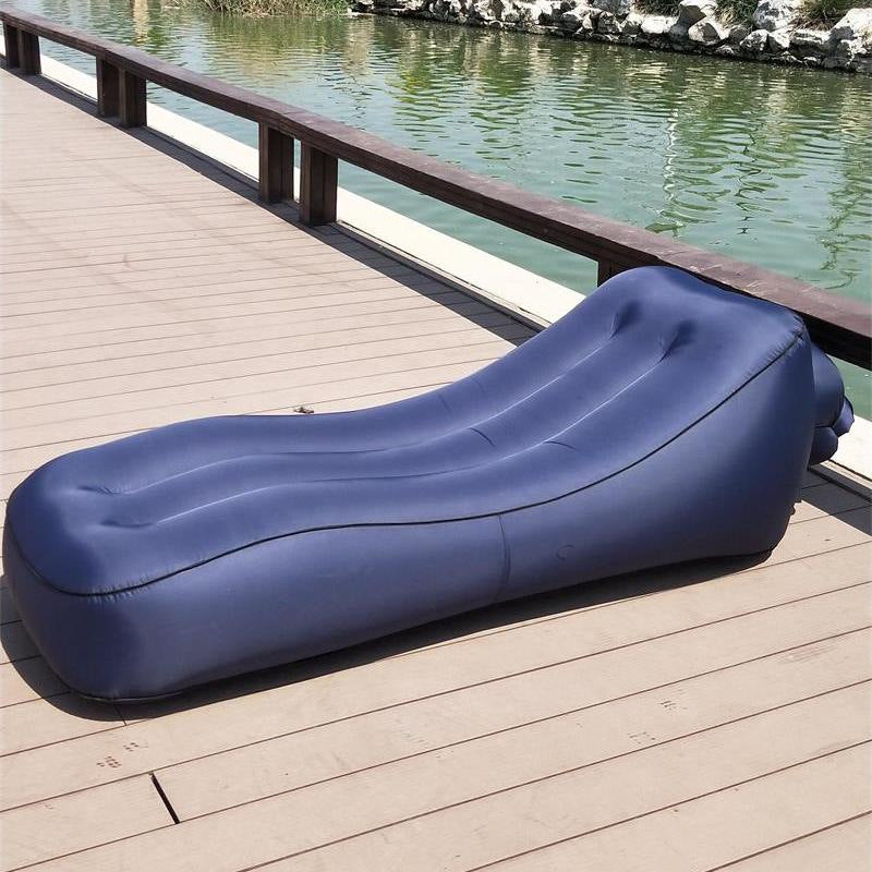 Camping Sofa Inflatable Sofa Portable Air Bed Outdoor Airbed Casual Beach Recliner Floatation Bed