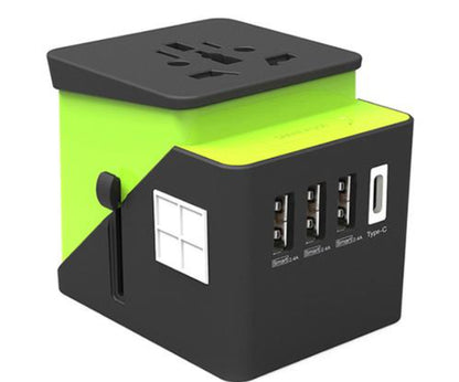 3 USB 1 Typc C International Power Adapter for Europe, UK, China, Australia, Japan and More 200 Countries