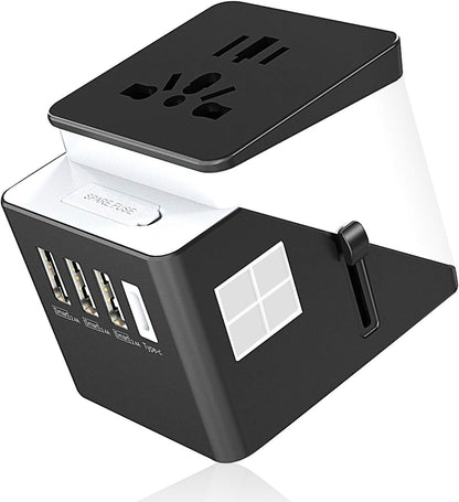 3 USB 1 Typc C International Power Adapter for Europe, UK, China, Australia, Japan and More 200 Countries