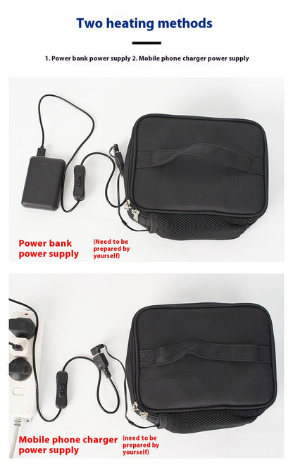 USB Heating Lunch Outdoor Bento Thermal Bag Convenient and Easy to Carry