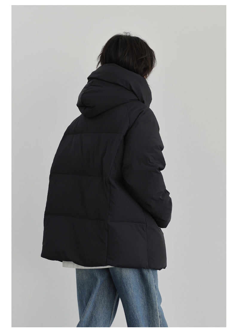 Casual Detachable Hooded 90 White Duck down Jacket