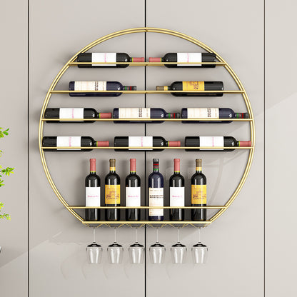 European-Style Iron Red Wine Glass Holder Wall-Mounted Wine Rack Hanging Display Rack Goblet Rack