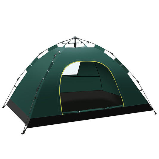 Double Camping Beach Tent Outdoor Thickened Sun Block Rain-Proof One Window Automatic Tent