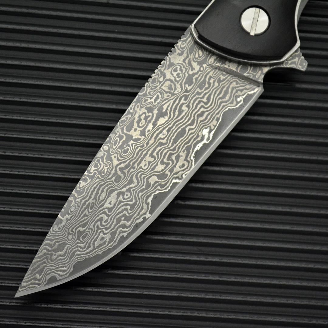 Damascus Steel Folding Knife Outdoor