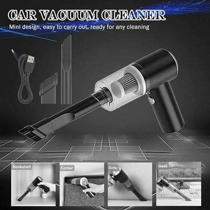 Portable Car Vacuum Cleaner, Handheld Vacuum High Power Cordless, Hand Vacuum Rechargeable Easy to Clean Car Interior, Desktop, Sofa, Keyboard, Drawer and Crevices, Small Spaces