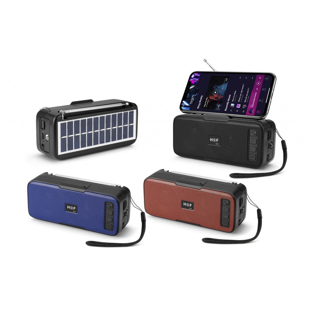 Solar Charge Energy Outdoor Light Portable Bluetooth Speaker HFU43 for Phone, Device, Music, USB