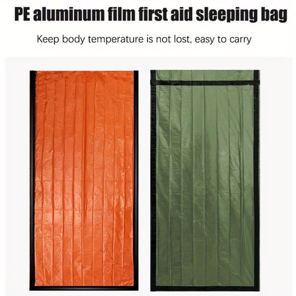 Portable Lightweight Emergency Sleeping Bag, Blanket, Tent - Thermal Bivy Sack for Camping, Hiking, and Outdoor Activities - Windproof and Waterproof Blanket for Survival