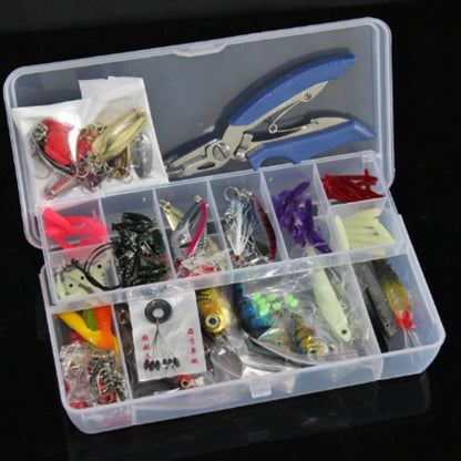 Lure Suit 132 Pieces Suit Multi-Function Full Swimming Layer Lure of Fishing Gear Soft Bait Fishhook