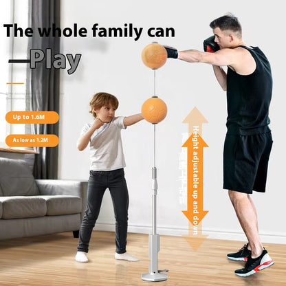 Vertical Boxing Reaction Speed Ball Roly-Poly for Children Household Vent Sandbag Decompression Focus Mitts