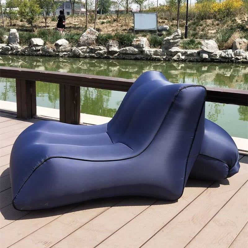 Camping Sofa Inflatable Sofa Portable Air Bed Outdoor Airbed Casual Beach Recliner Floatation Bed