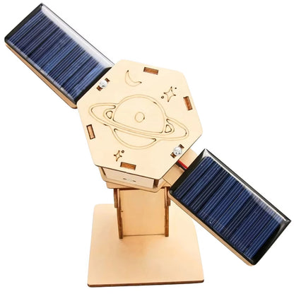 Diy Technology Small Production Stem Experimental Teaching Aids Space Model Artificial Satellite Educational Toys Solar Power Toy Kit Science