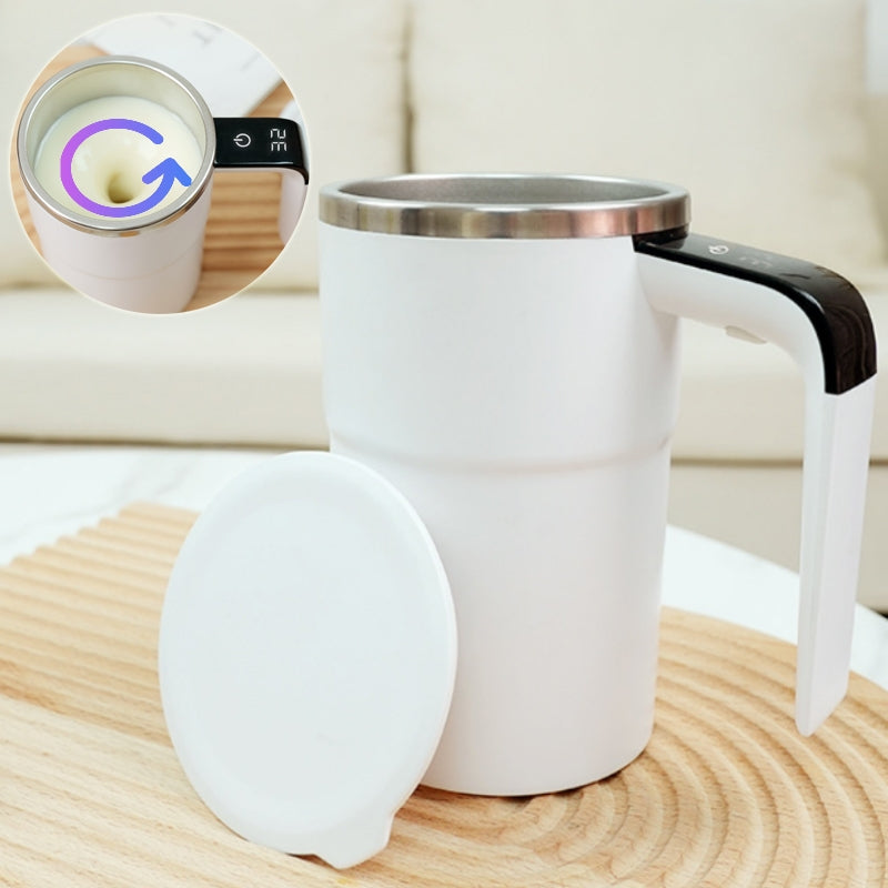 Electric Coffee Mug USB Rechargeable Automatic Magnetic Cup IP67 Waterproof Food-Safe Stainless Steel for Juice Tea Milksha Kitchen Gadgets