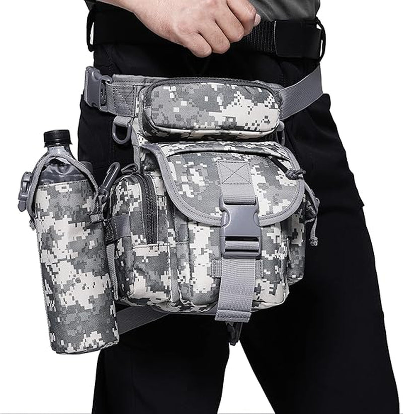 ANTARCTICA Waterproof Military Tactical Drop Leg Pouch Bag Type B Cross over Leg Rig Outdoor Bike Cycling Hiking Thigh Bag