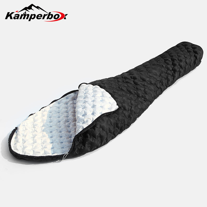 Kamperbox down Sleeping Bag, Camping 3 Season Ultralight Sleeping Bags, Lightweight Sleeping Bag Bubblue Air 2