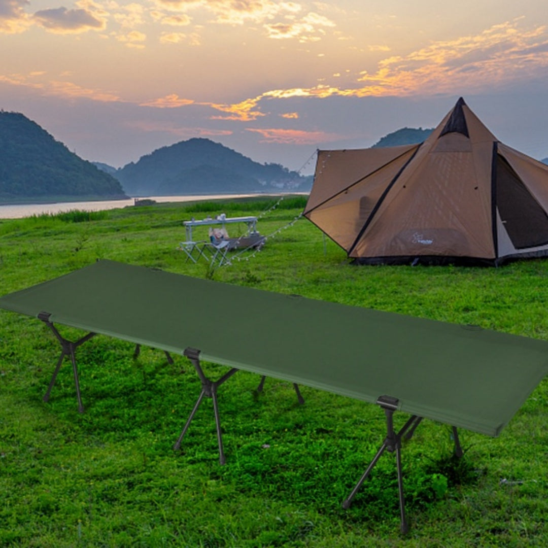 Lightweight Portable Dual-Purpose Outdoor Folding Bed