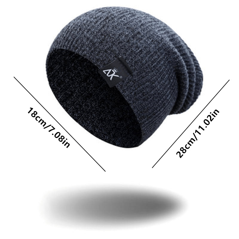 Unisex Fashionable Knitted Beanie, Winter Wool Elastic Hat for Outdoor Cycling, Camping, Travel Winter Beanie Hat Acrylic Knit Hats for Men Women