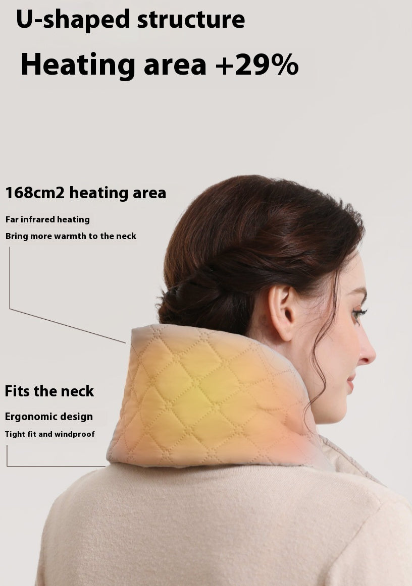 Electric Heating Scarf 3 Gear Heating Pads Outdoor Warm Heated Scarf USB Heater Thermal Shawl Neck Brace Warm Bib for Women Men