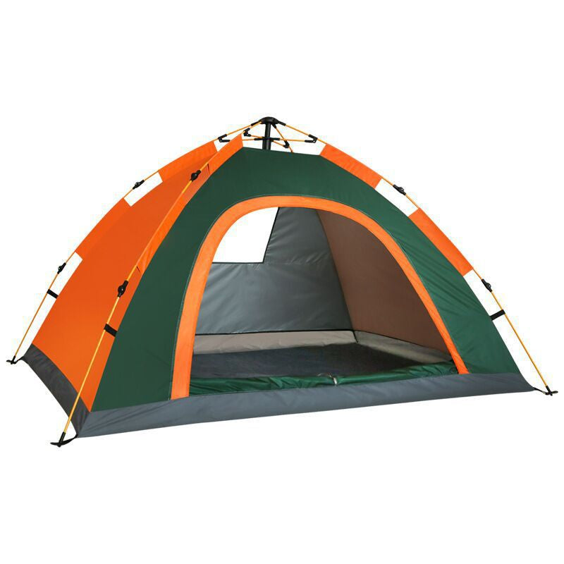 Double Camping Beach Tent Outdoor Thickened Sun Block Rain-Proof One Window Automatic Tent