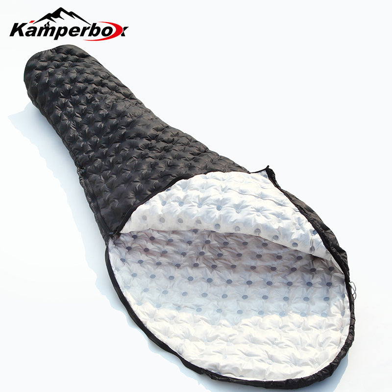 Kamperbox down Sleeping Bag, Camping 3 Season Ultralight Sleeping Bags, Lightweight Sleeping Bag Bubblue Air 2