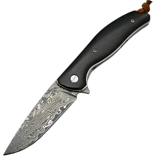 Damascus Steel Folding Knife Outdoor