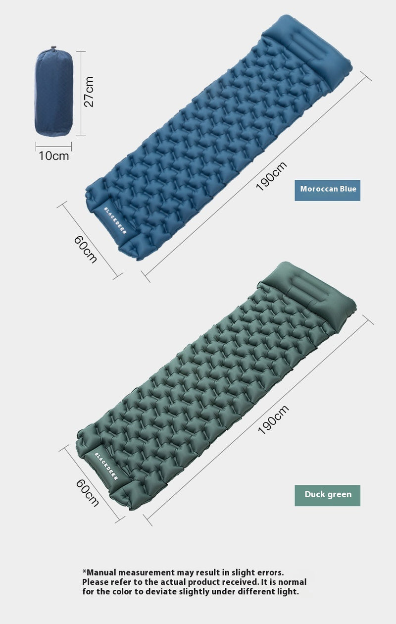 Outdoor Honeycomb Press Type Inflatable Mattress Single Thickened Moisture-Proof Tent Sleeping Mat