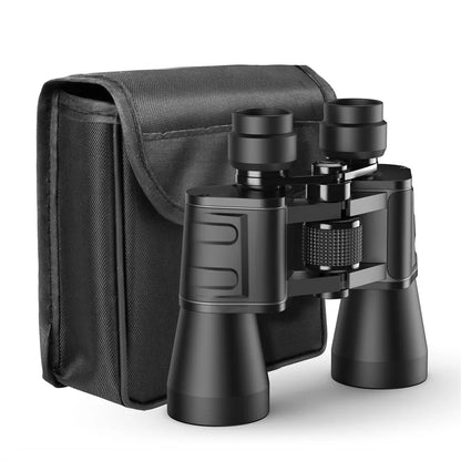 180X100 High Power Military Binoculars Day Night Vision Compact Waterproof Binoculars for Bird Watching Hunting Travel Football Games Stargazing with Carrying Case and Strap