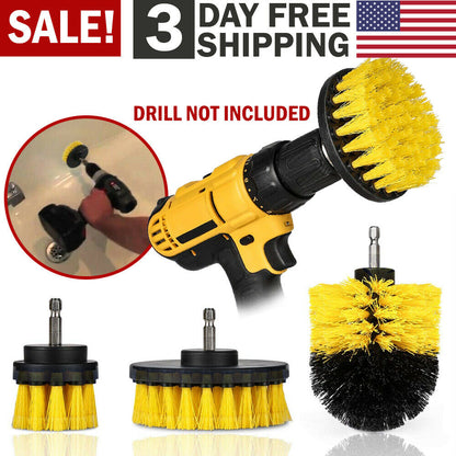 Drill Brush Set Power Scrubber Brushes for Car Wash Cleaning Carpet Tile Grout